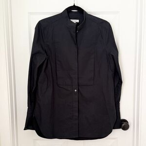 Women Equipment Femme Casual Button Down Shirt Minimalist Gotin Black Size Small